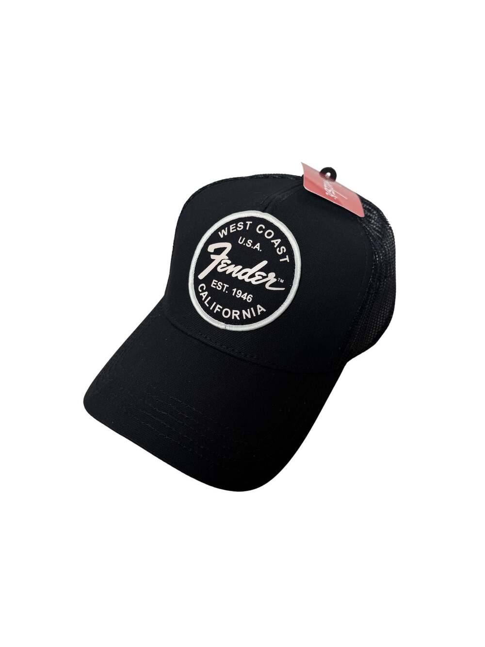 Fender West Coast California Est. 1946 Black Mesh Trucker Hat